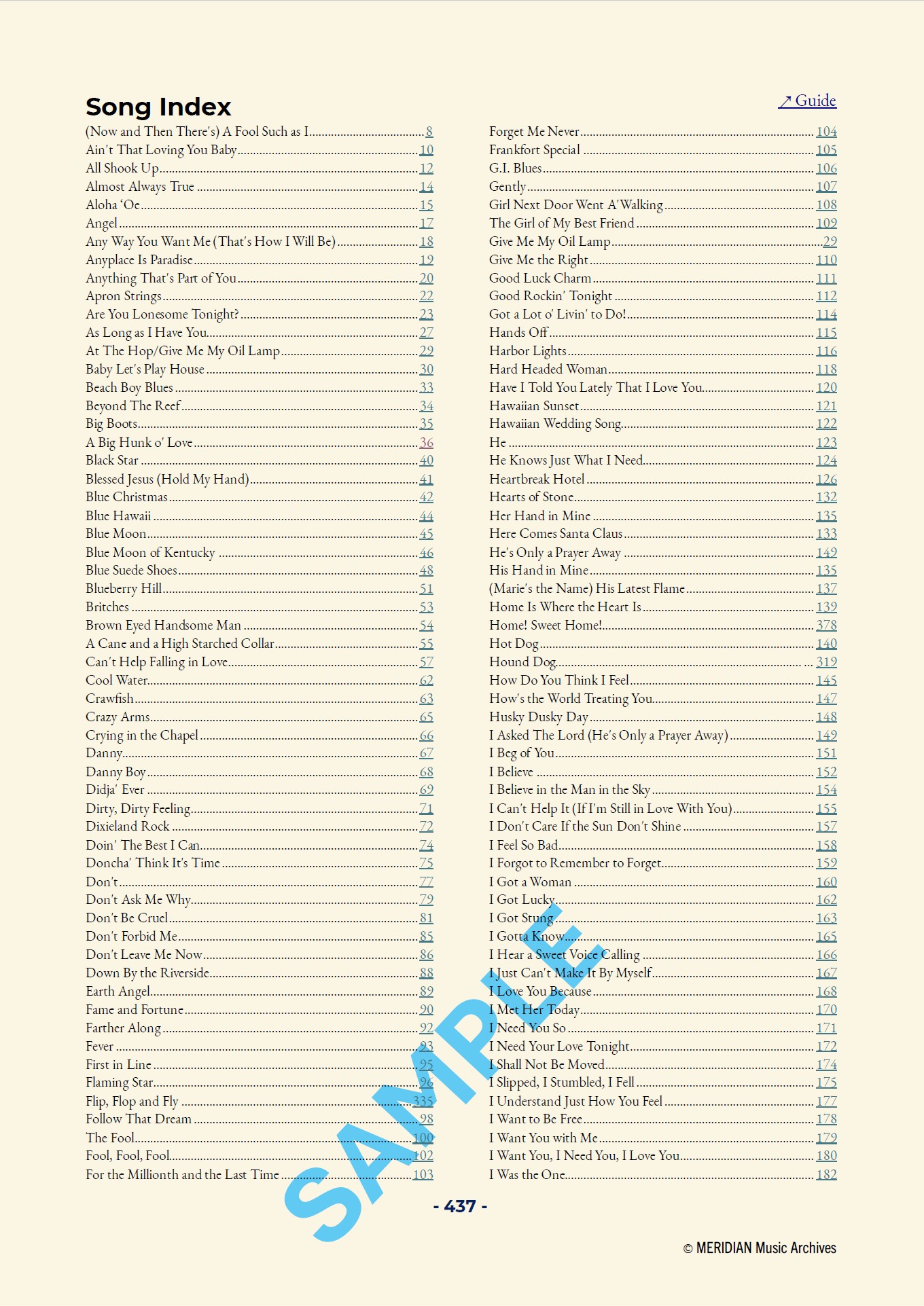 Elvis Presley Mix & Version Archive