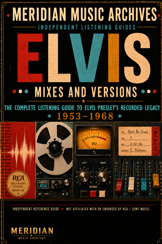 Elvis Presley Mix & Version Archive listening guide by Meridian Music Archives