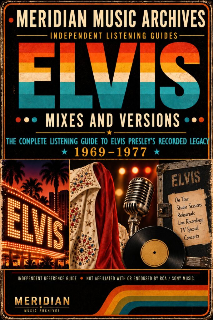 Elvis Presley Mix & Version Archive listening guide 1969-1977 by Meridian Music Archives